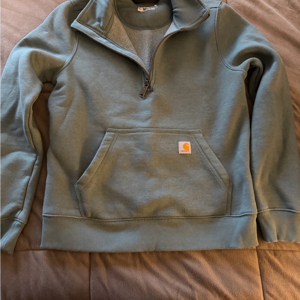 Carhartt Women’s Green Half-Zip Sweater